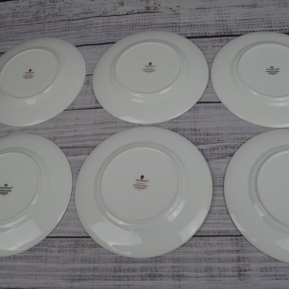 Wedgwood Bone China 8" Salad Plates SET 6 Hummingbird Humming Birds Pattern EUC - Picture 7 of 9